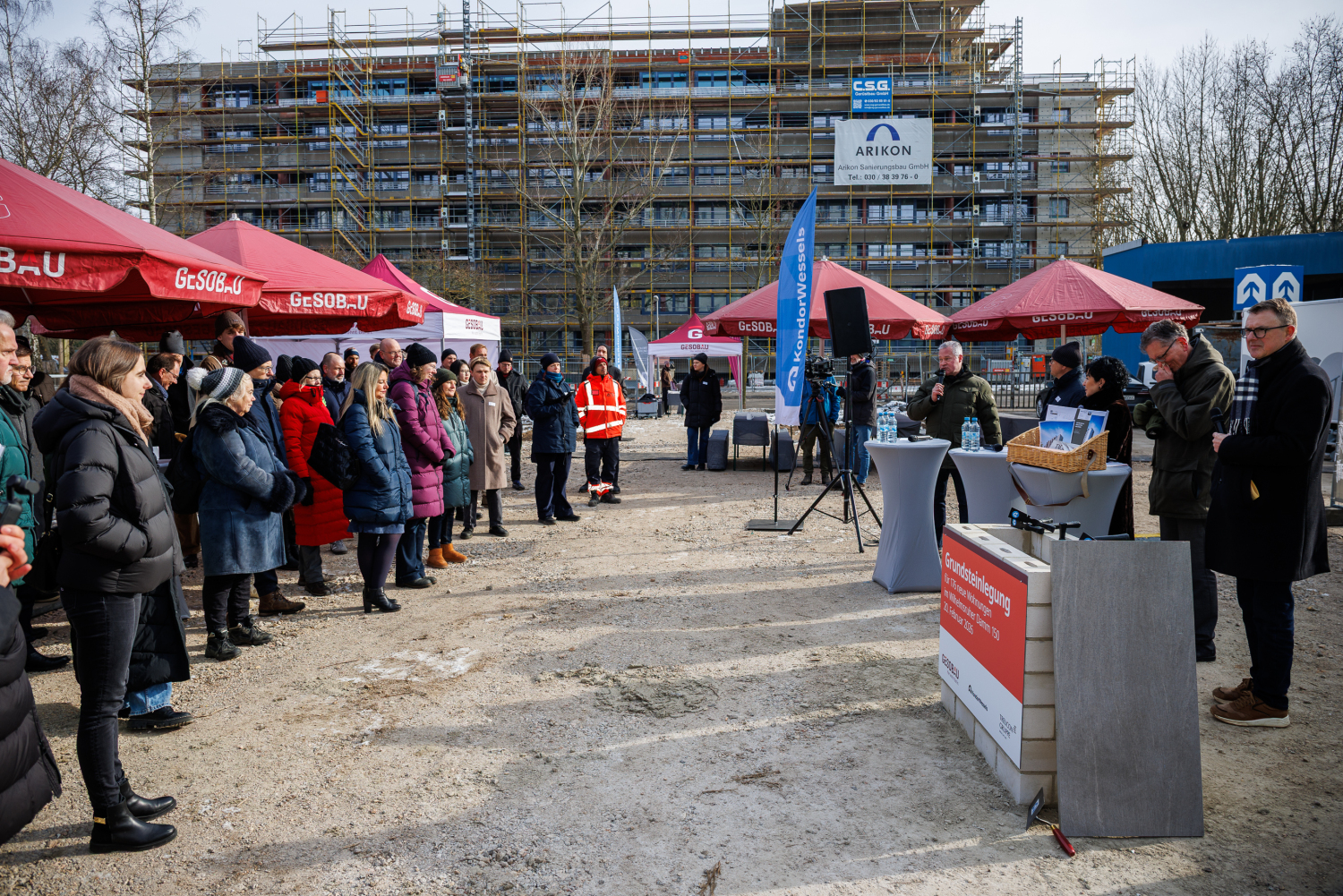 Grundsteinlegung Wilhelmsruher Damm 150