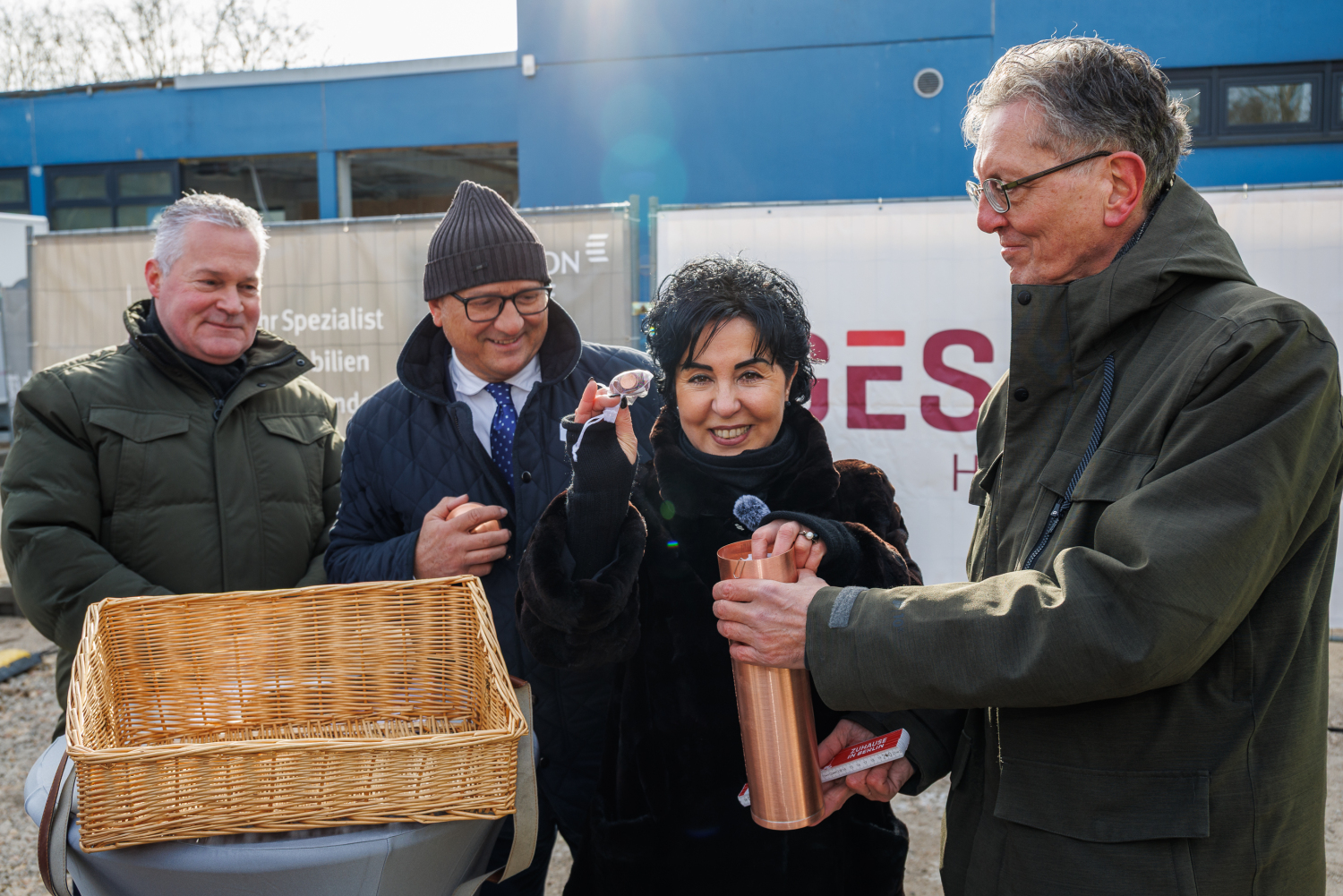 Grundsteinlegung Wilhelmsruher Damm 150
