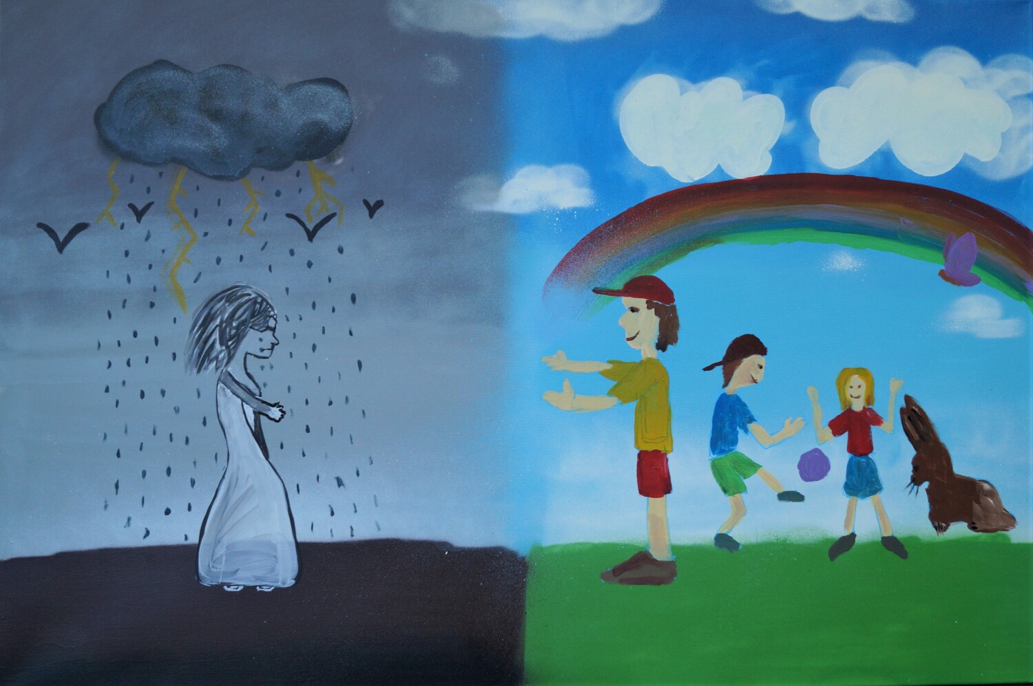 LOT 10 - Künstler: 11. Klasse Max-Beckmann- Oberschule Jahr: 2025 - H 100 cm x 150 cm