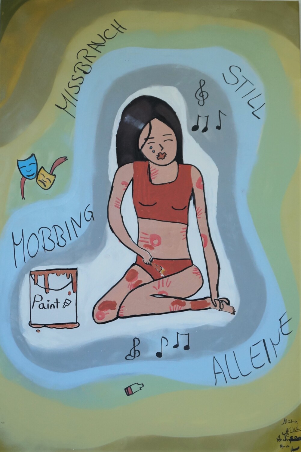 LOT 7 - Künstler: 7. Klasse Albrecht-Haushofer- Oberschule Jahr: 2025 - H 150 cm x B 100 cm