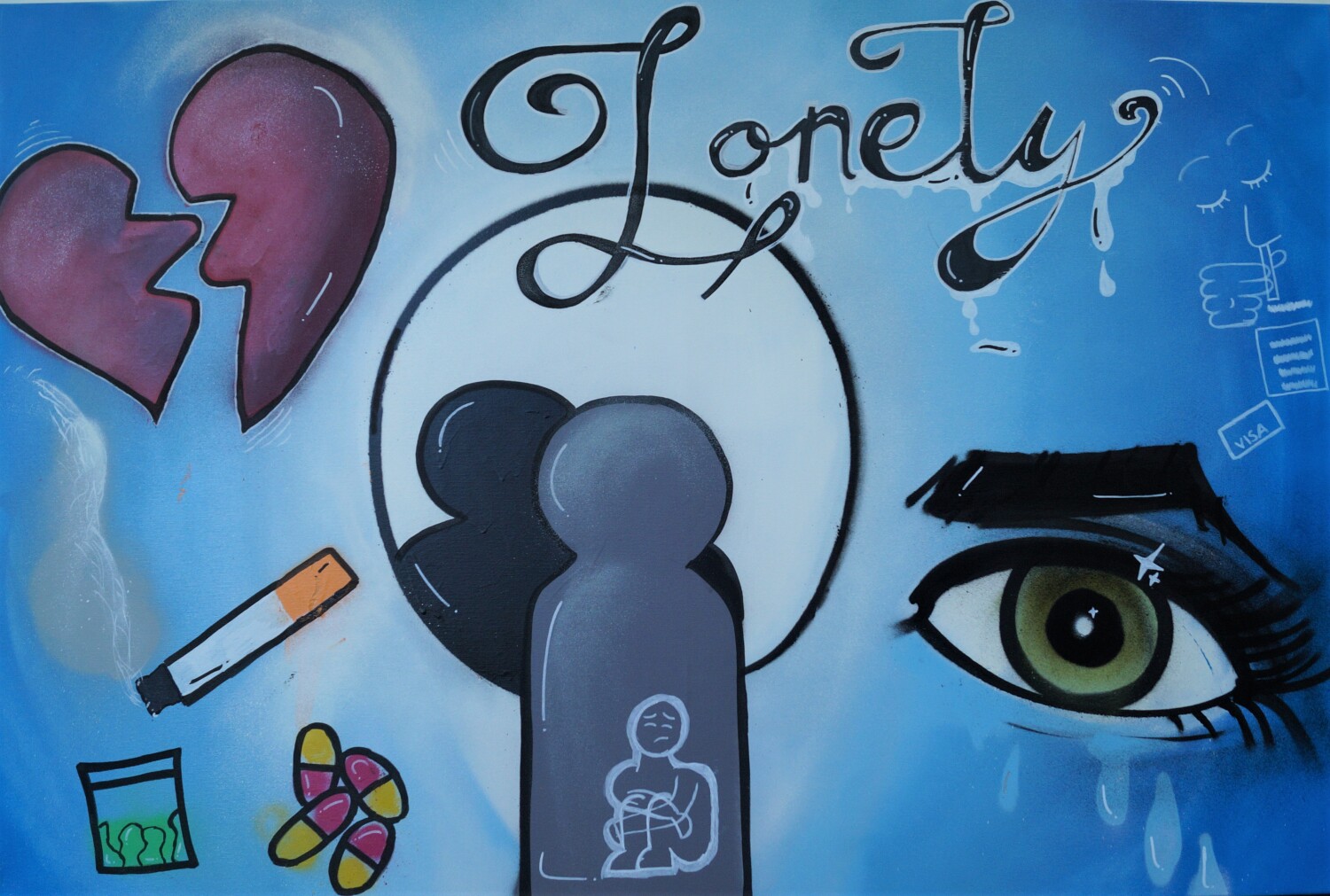 LOT 9 - Künstler: 11. Klasse Max-Beckmann- Oberschule Jahr: 2025 - H 100 cm x 150 cm