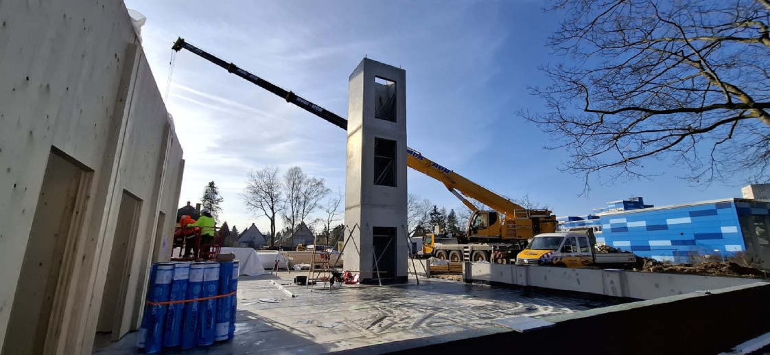 Neubau mit Fertigbeton