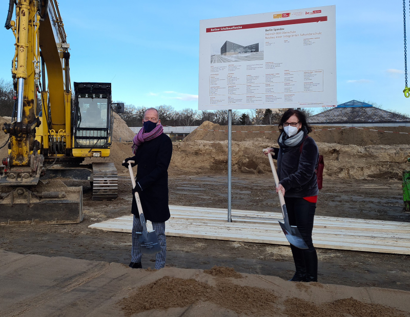 Spatenstich Neubau Heinrich-Böll-Oberschule