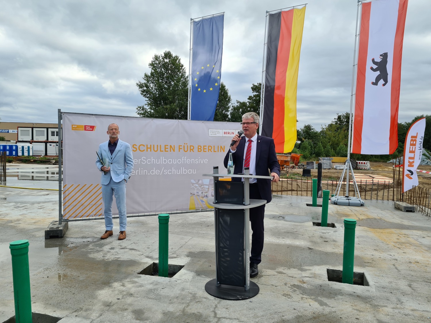 Grundsteinlegung Grundschulneubau Goltz-/Mertensstraße