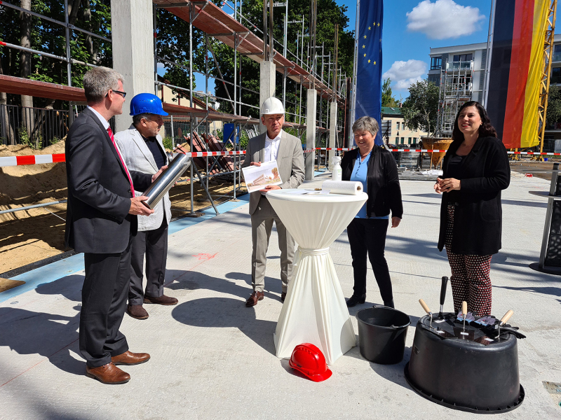 Grundsteinlegung Erweiterungsbau Wolfgang-Borchert-Schule Spandau