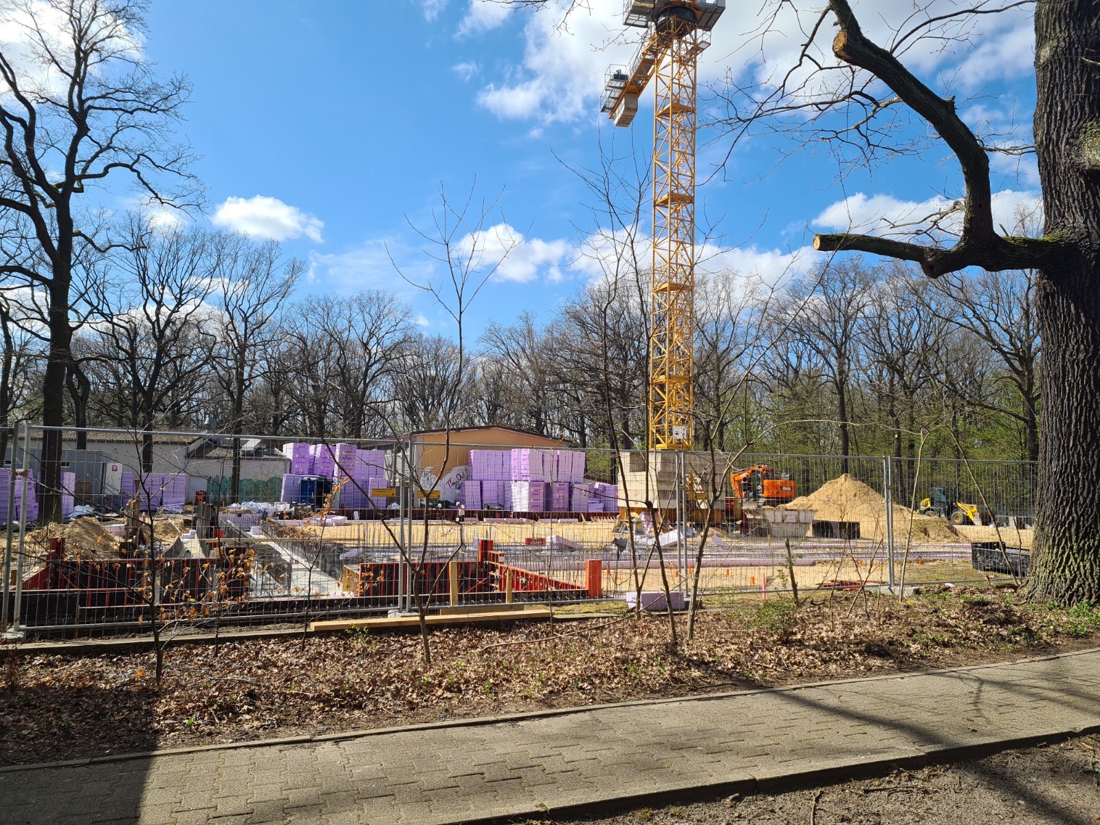 Bau der neuen Sporthalle am Carl-Friedrich-von-Siemens-Gymnasium Spandau