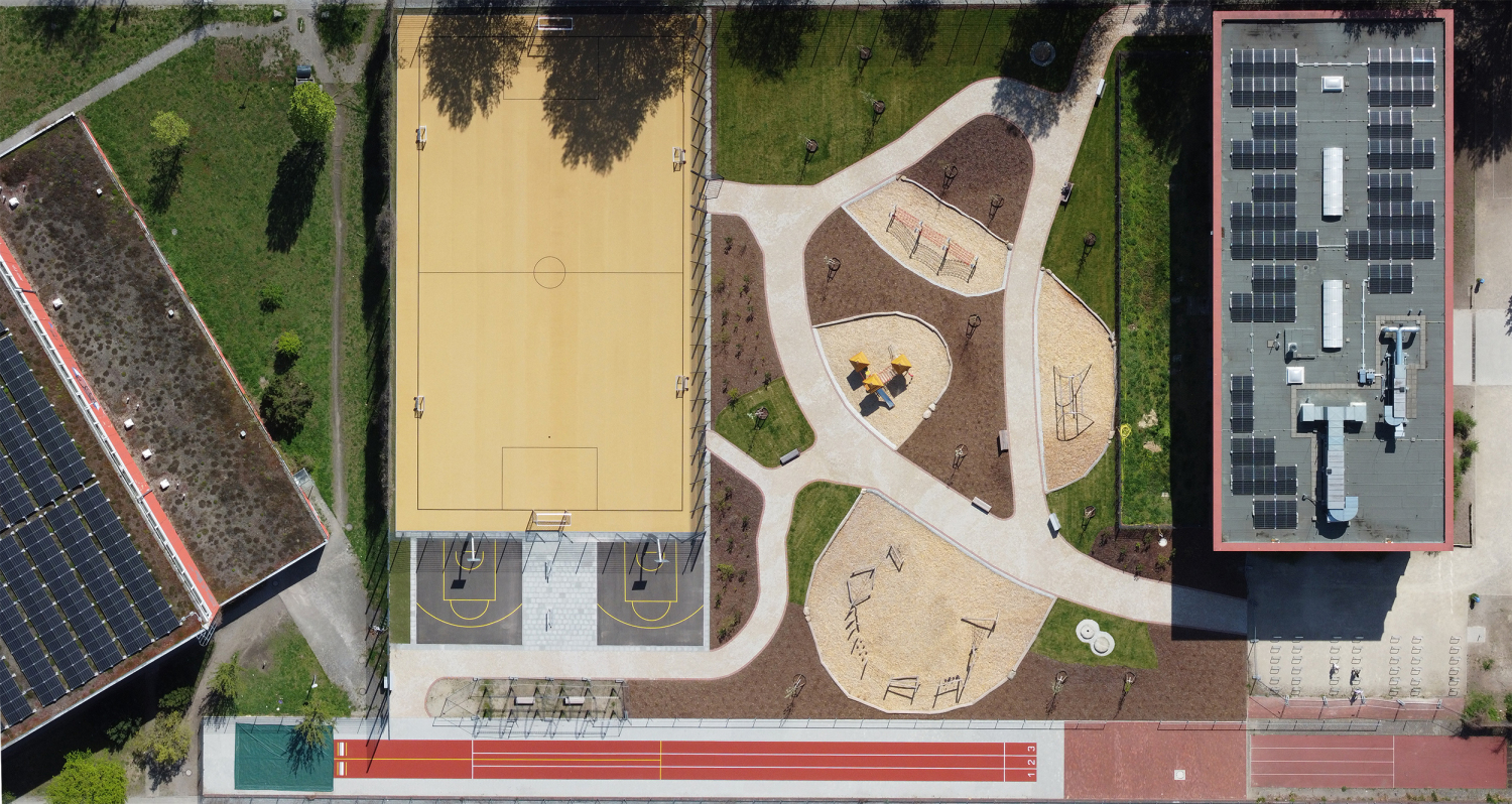 Neue Außenanlagen Grundschule an der Pulvermühle