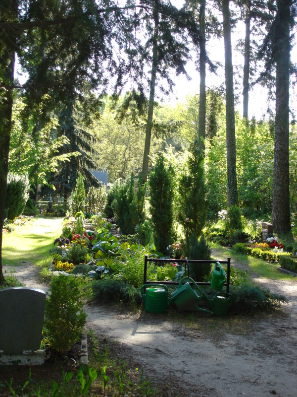 Ansicht von Graebern auf dem Friedhof Staaken