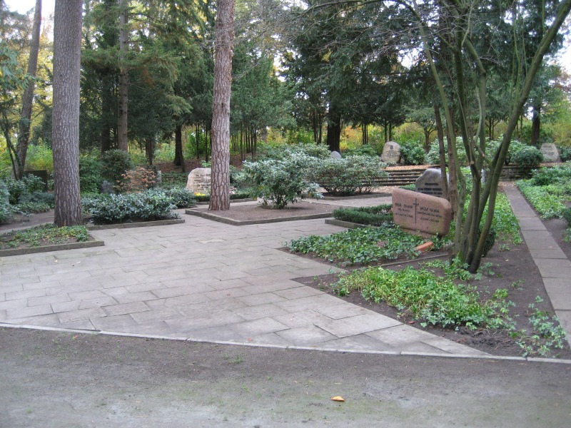 Ansicht des Buergermeisterfeldesfeldes Friedhof in den Kisseln