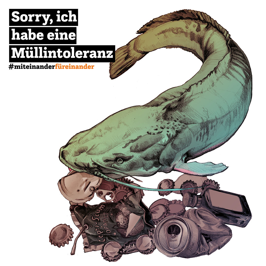Kampagne #MiteinanderFüreinander, Illustration "Sorry, ich habe eine Müllintoleranz"