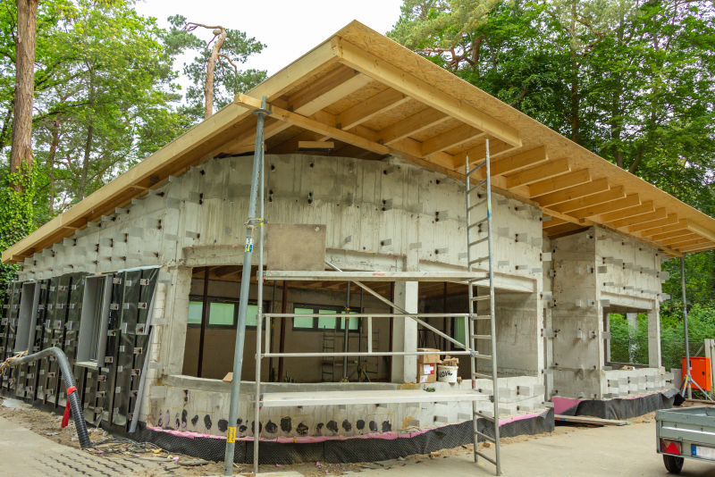 Fertigstellung Rohbau PUK im Finkenpark Mai 2020