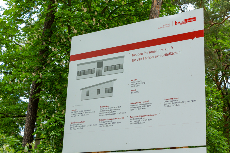 Fertigstellung Rohbau PUK im Finkenpark Mai 2020