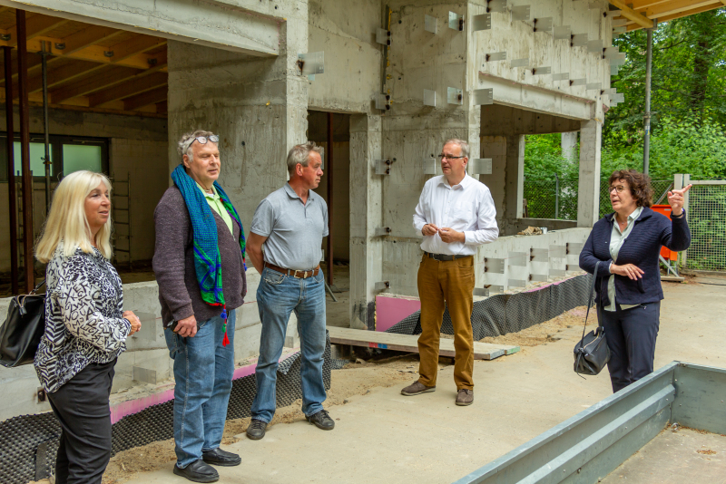 Fertigstellung Rohbau PUK im Finkenpark Mai 2020