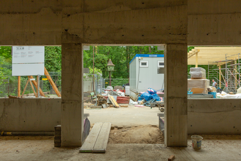 Fertigstellung Rohbau PUK im Finkenpark Mai 2020