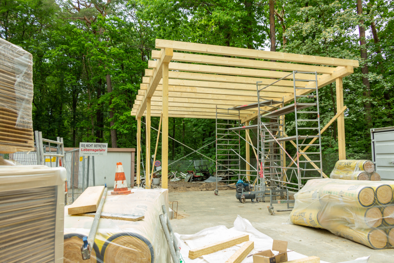 Fertigstellung Rohbau PUK im Finkenpark Mai 2020