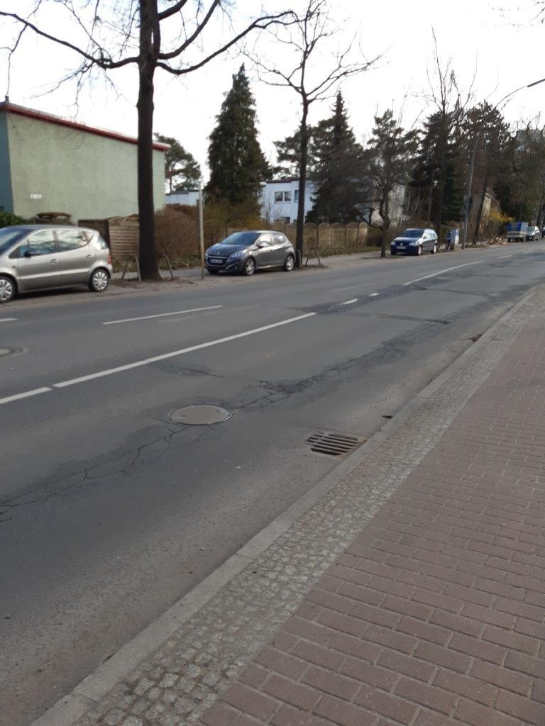 Übersicht Blickrichtung Fahrtrichtung Wismarer Straße (Zehlendorf)
