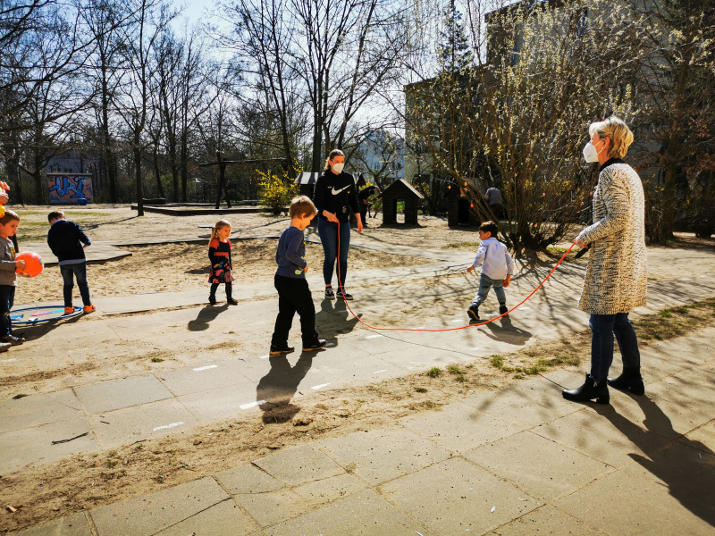 Osterüberraschung im Kita-Eigenbetrieb Süd-West, Kinder der Kita Mittelstraße