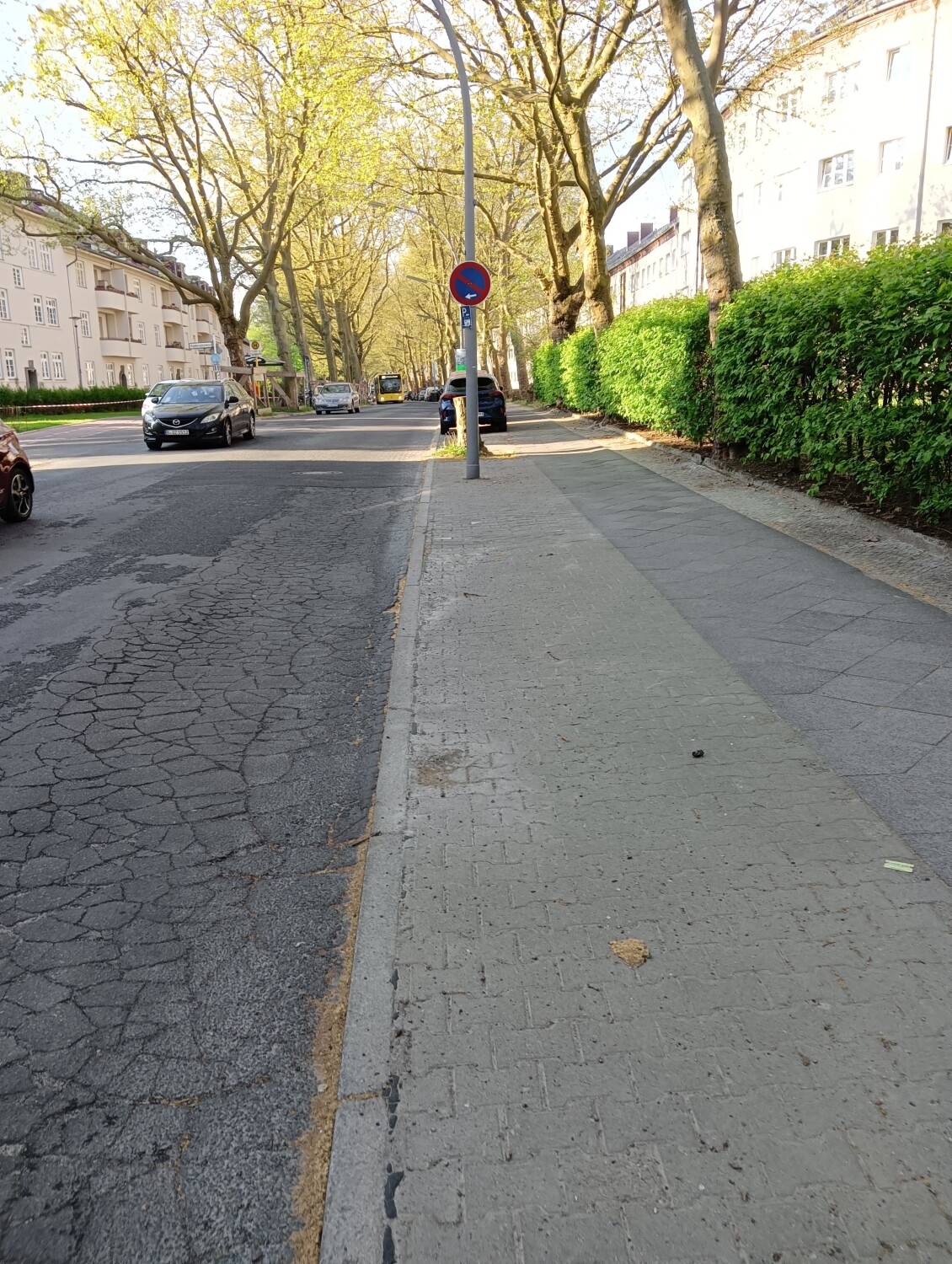 Beispiel Fahrbahnzustand Gallwitzallee