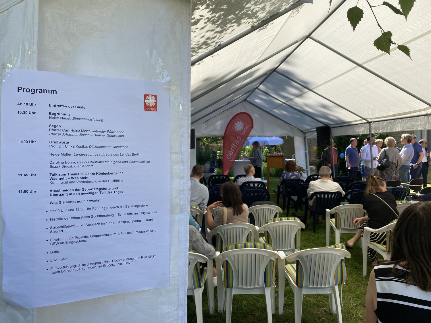 Programm 50. Jubiläum Suchtberatung