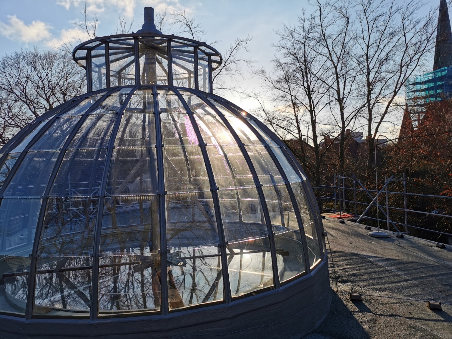 Sanierte Kuppel der Hochzeitsvilla