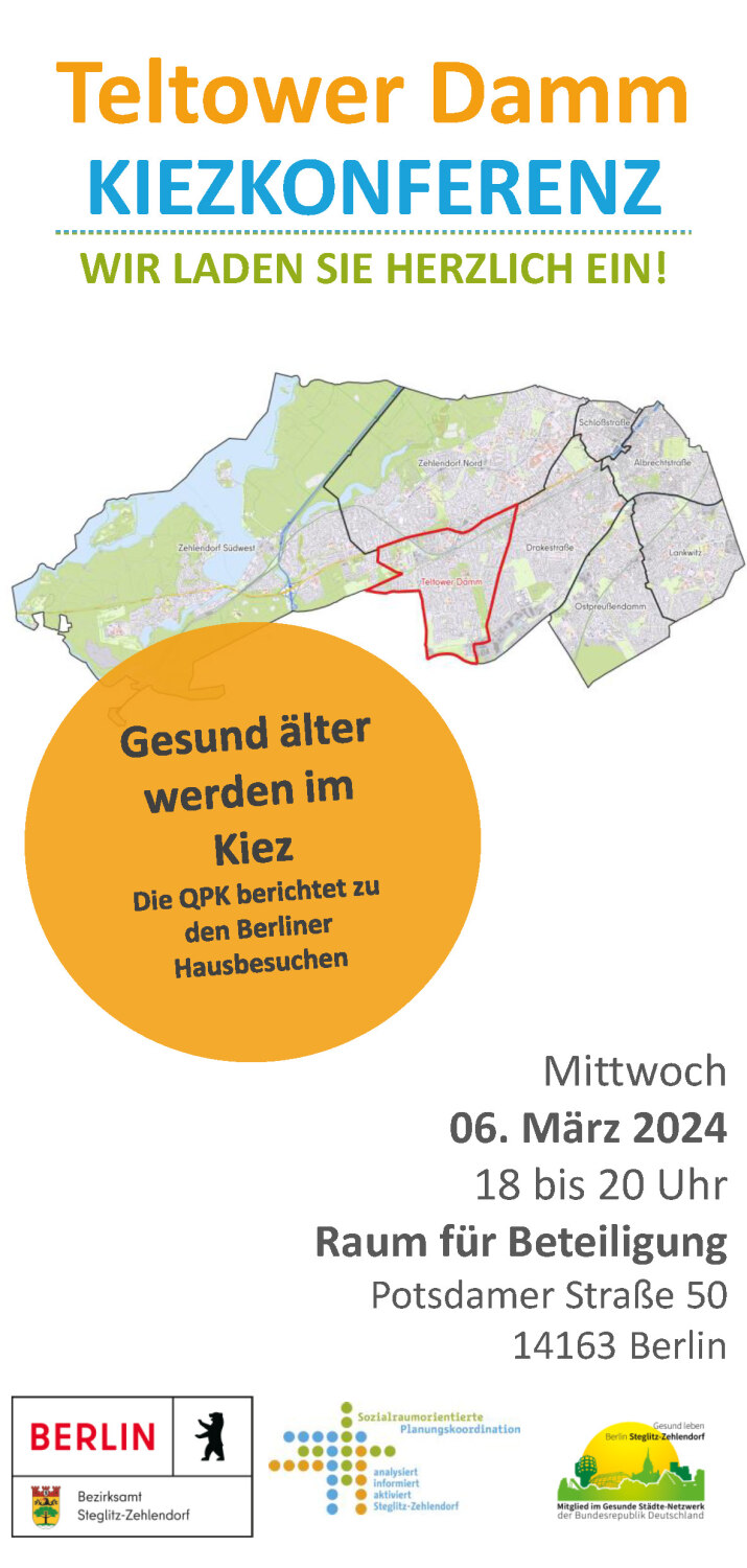 Einladung Kiezkonferenz Teltower Damm am 06.03.2024