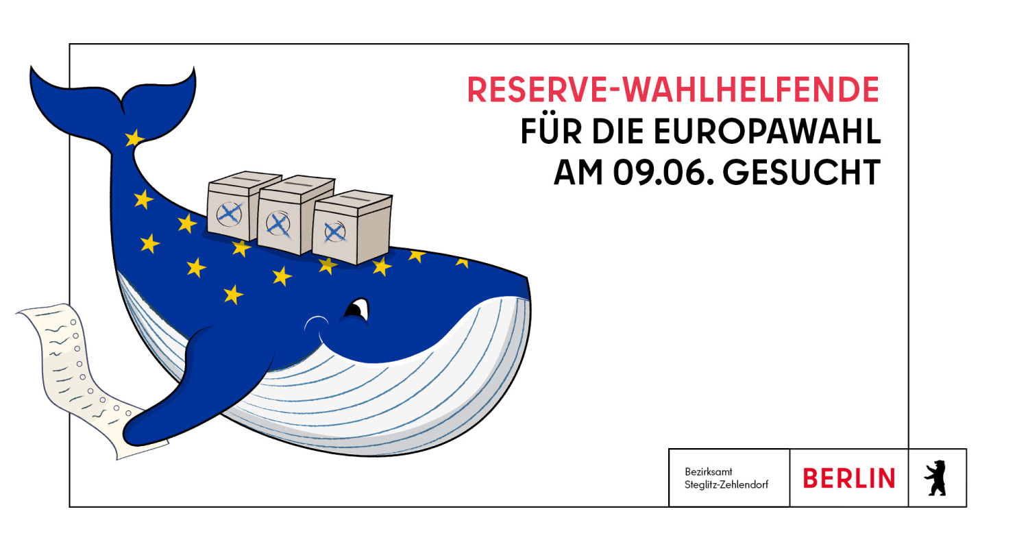 Reserve-Wahlhelfende für die Europawahl 2024 gesucht
