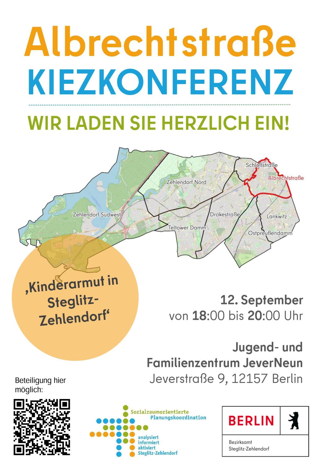 Einladung Kiezkonferenz Albrechtstraße am 12.09.2024