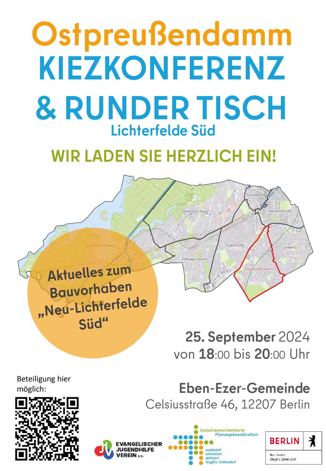Einladung Kiezkonferenz Ostpreußendamm am 25.09.2024