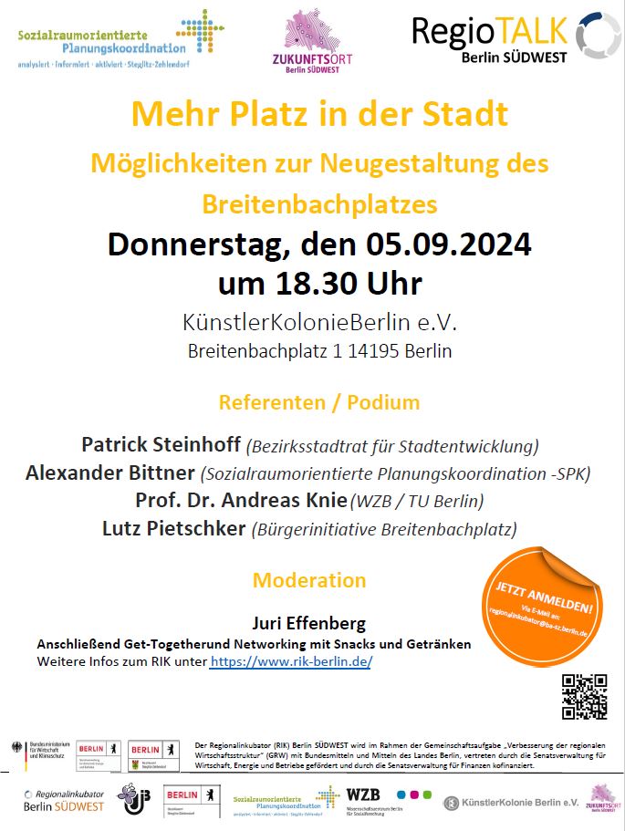 Einladung Kiezkonferenz Schloßstraße am 05.09.2024