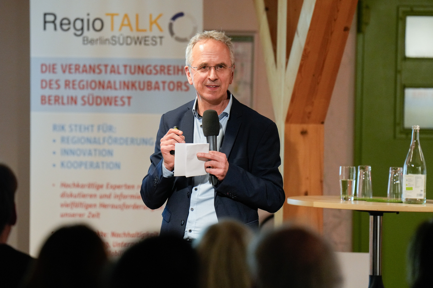 Prof. Dr. med. Andreas Michalsen während seines Vortrags beim 20. RegioTALK des Regionalinkubators Berlin Südwest