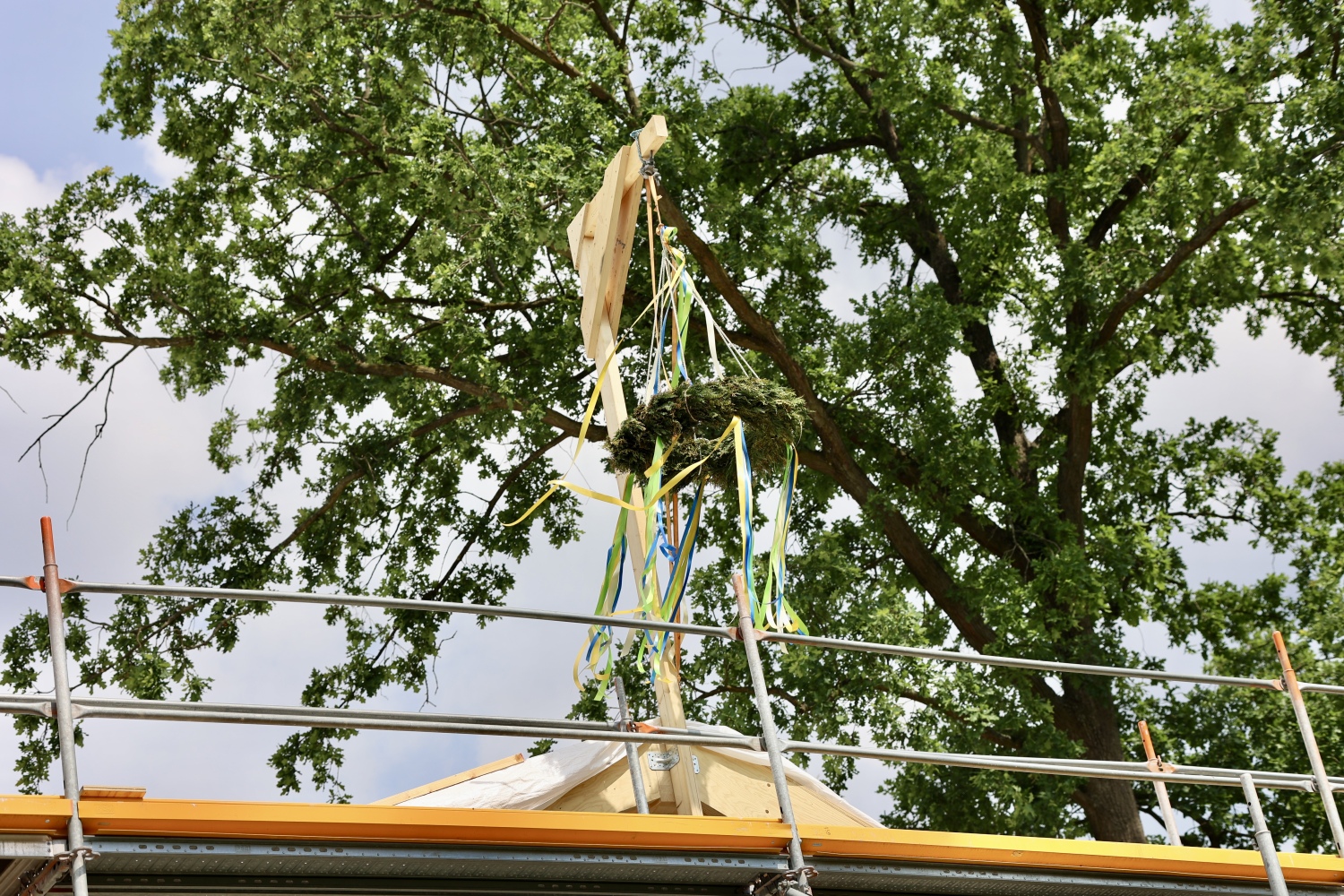 Richtfest Düppel Kranz