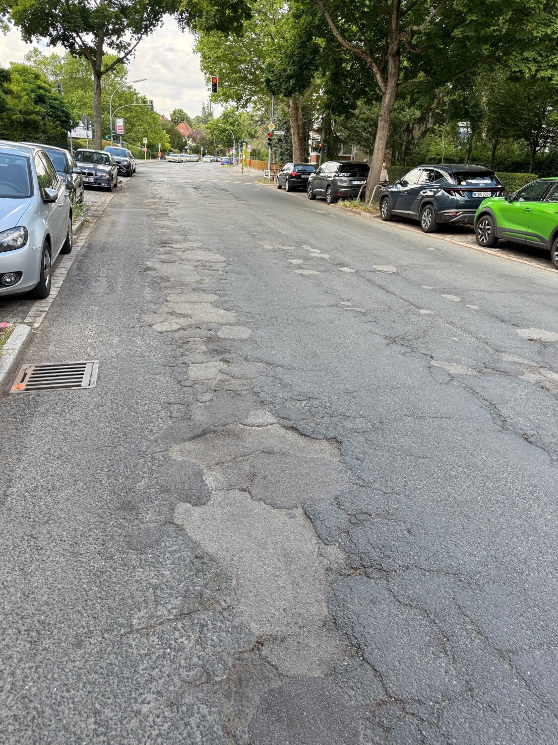 Beispiel 1: Fahrbahnzustand Klingsorstraße