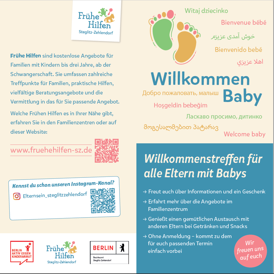 Willkommen Baby-Flyer 1