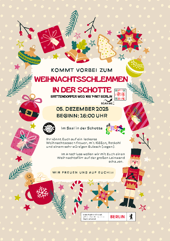Poster Weihnachtsschlemmen in der Schotte