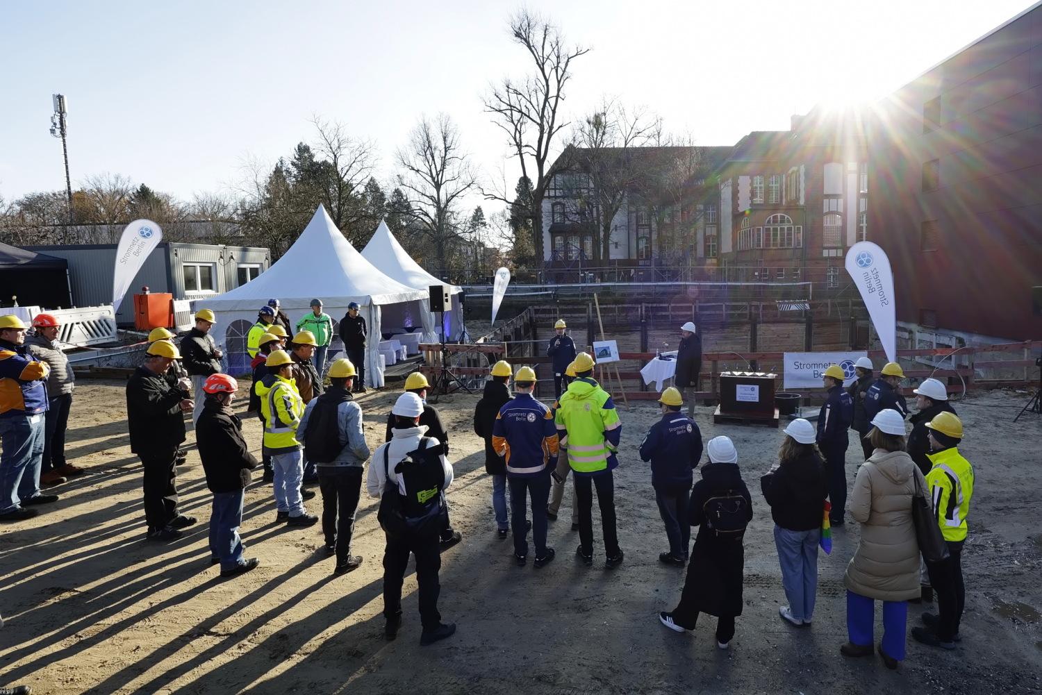 Stromnetz Berlin - Grundsteinlegung Umspannwerk Claszeile