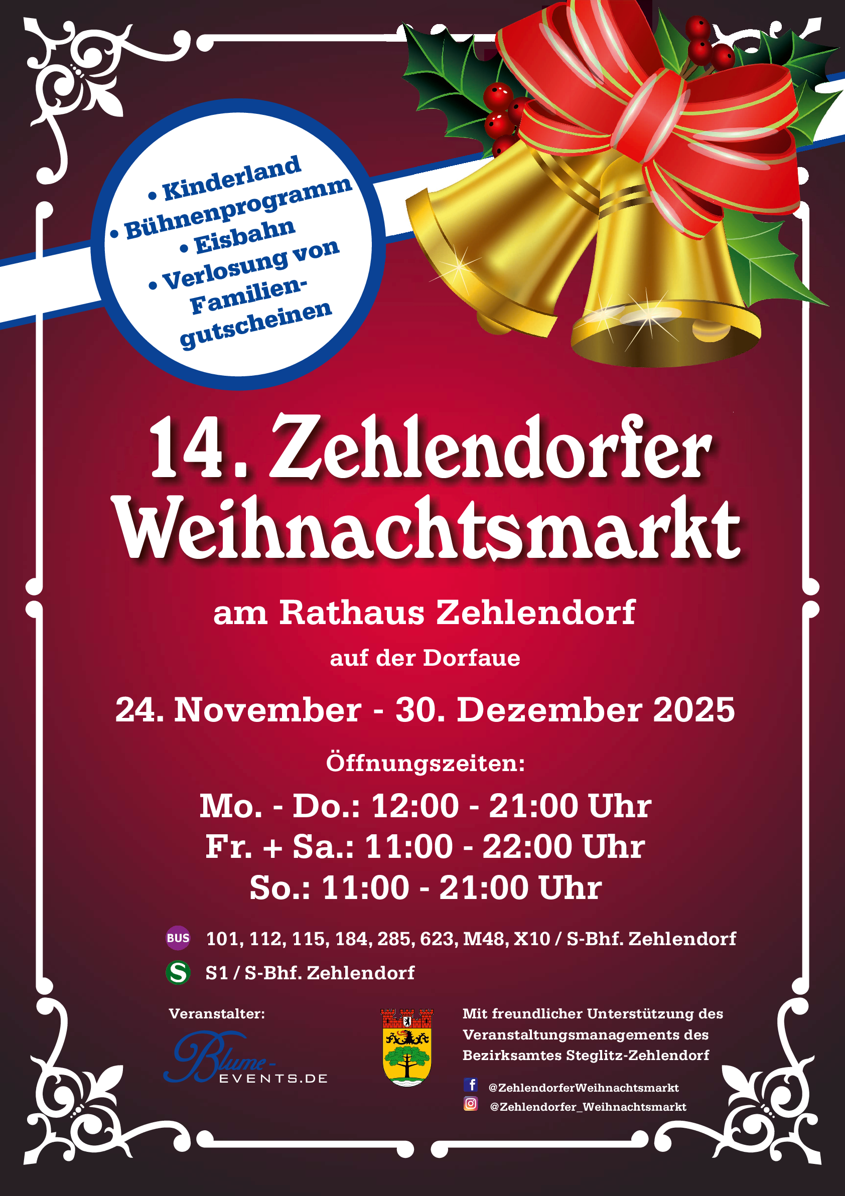 Poster 14. Zehlendorfer Weihnachtsmarkt