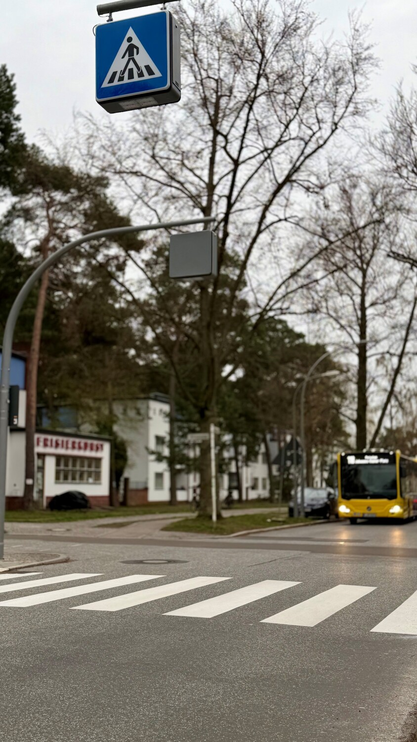Neuer Fußgängerüberweg an der Riemeisterstraße/Wilskistraße