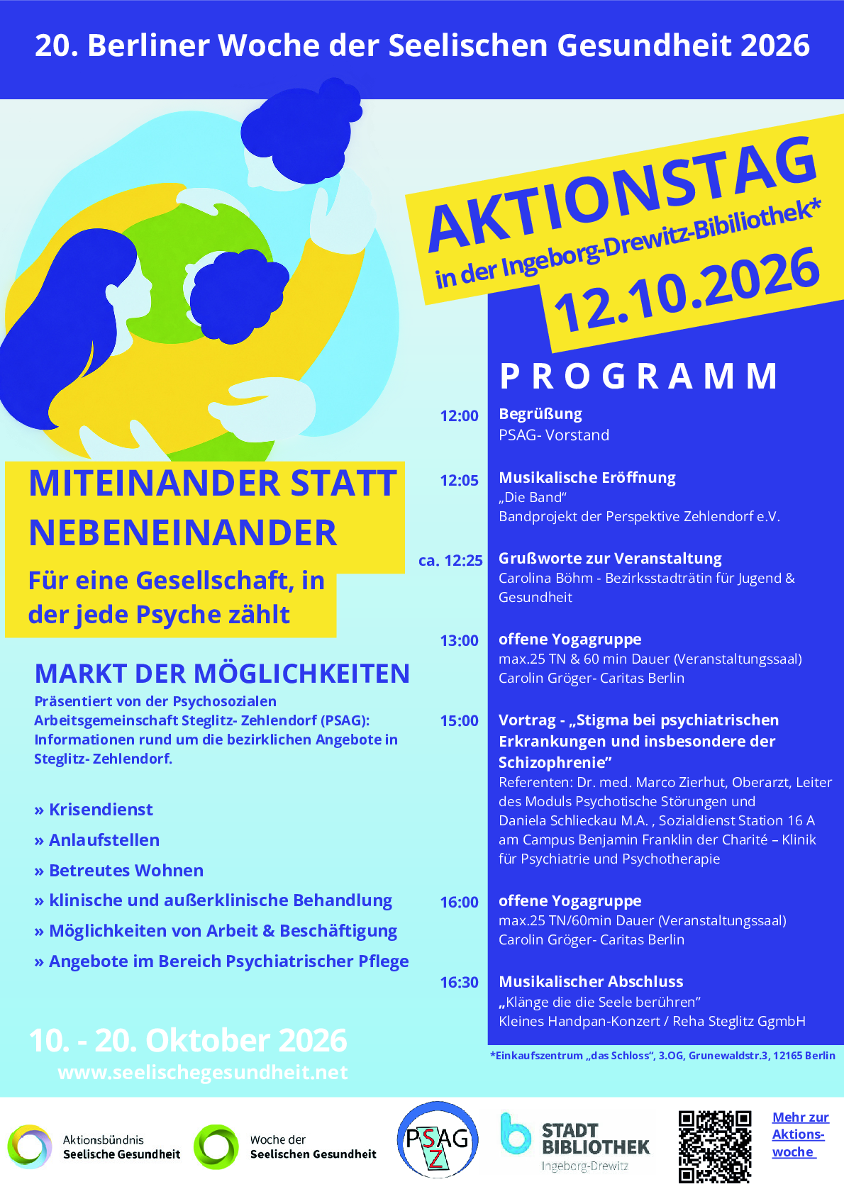 20. Berliner Woche der Seelischen Gesundheit 2026