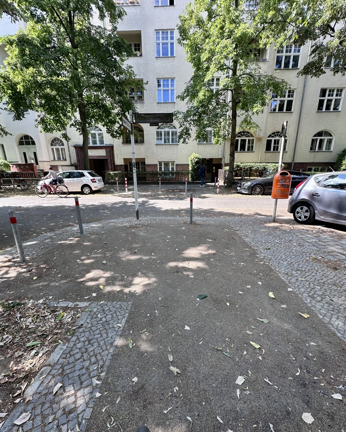 Gehwegvorstreckung am Markusplatz