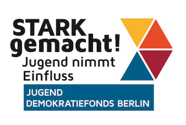 STARK gemacht! Jugend nimmt Einfluss, JUGEND DEMOKRATIEFONDS BERLIN Logo