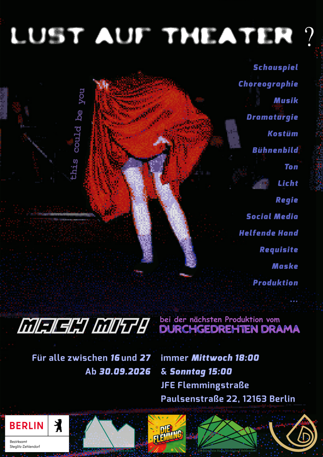 Flyer Lust auf Theater? Eine Produktion vom Durchgedrehten Drama