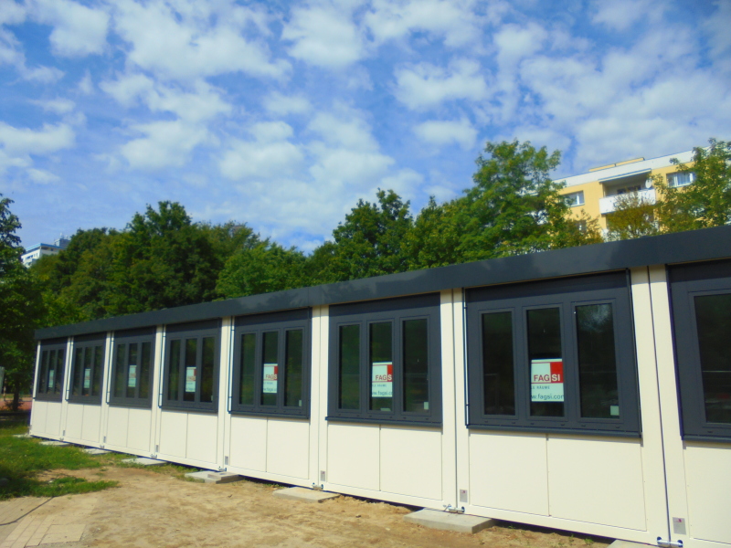 Containerneubau Mercator-Grundschule - Außenansicht