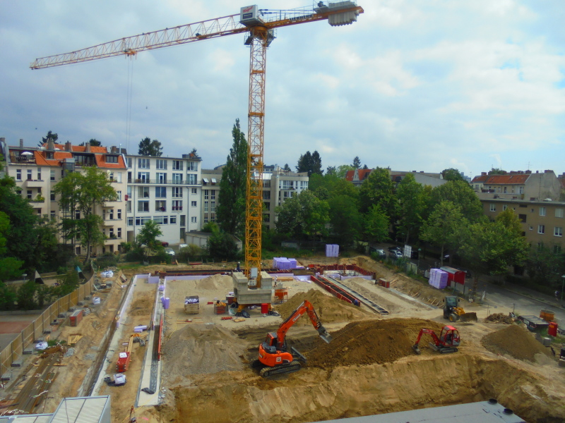 Baustelle Typensporthalle Grundschule am Stadtpark Steglitz