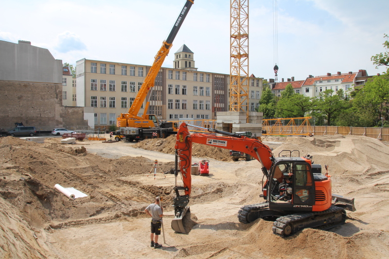 Baustelle Typensporthalle Grundschule am Stadtpark Steglitz