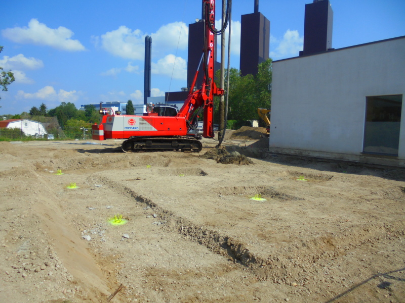 Baustelle Anbau des Neubaus Giesensdorfer GS