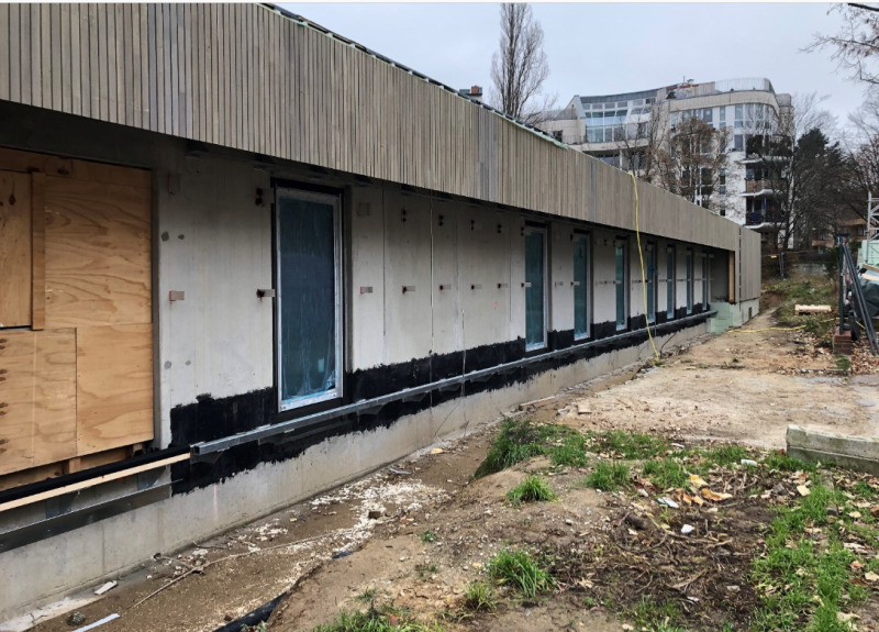 Typensporthalle Grundschule Stadtpark Steglitz - Alufenster Achse A - Stand: 11.12.2020