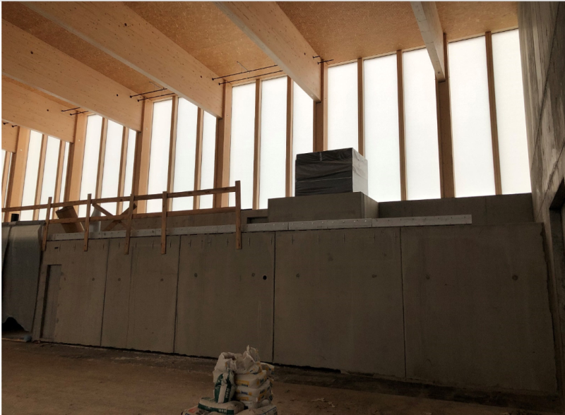 Typensporthalle Grundschule Stadtpark Steglitz - Galerie und Plattformlift - Stand: 11.12.2020