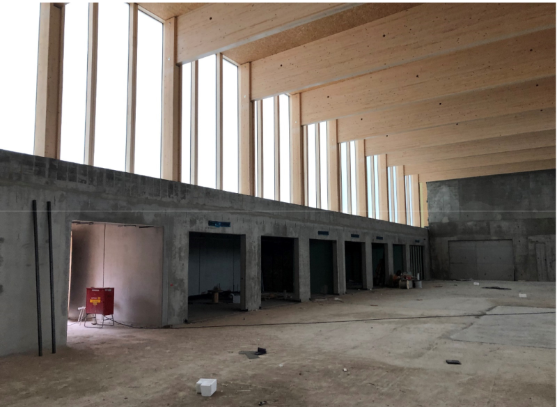 Typensporthalle Grundschule Stadtpark Steglitz - Tore Gerätespange - Stand: 11.12.2020