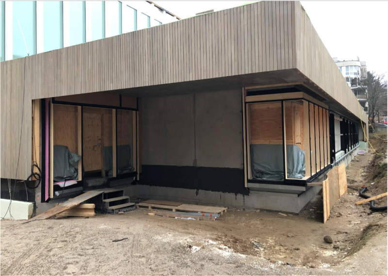 Typensporthalle Grundschule Stadtpark Steglitz - Eingang Achse 6.O Mehrzweckraum - Stand: 22.01.2021