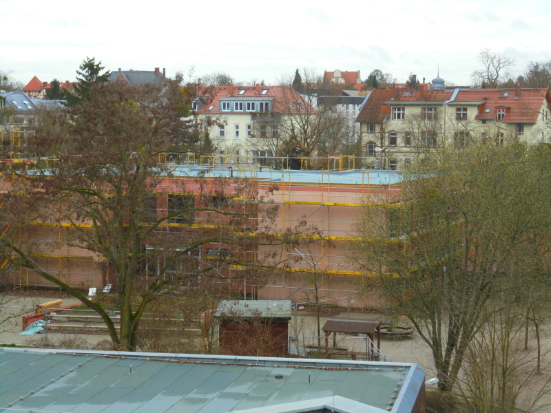 Kronach-Grundschule - Sanierte MUR aus der Vogelperspektive - Stand: 11.03.2020